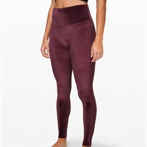 Lululemon Wunder Lounge High-Rise Velvet Legging